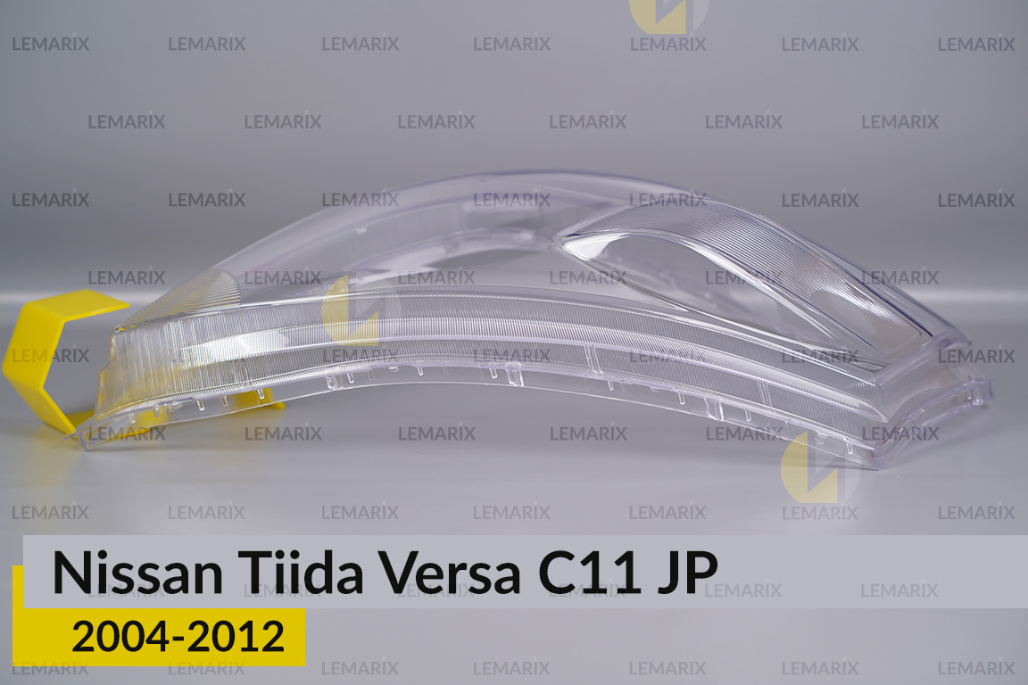 Скло фари Nissan Tiida Versa C11 Japan (2004-2012) праве