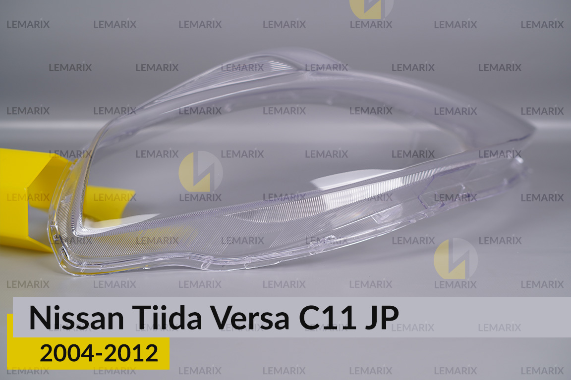 Скло фари Nissan Tiida Versa C11 Japan (2004-2012) праве
