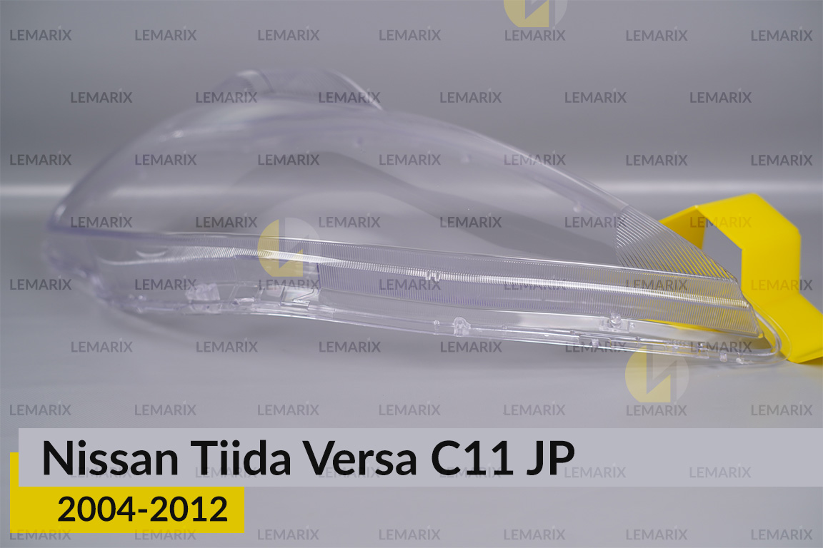Скло фари Nissan Tiida Versa C11 Japan (2004-2012) праве