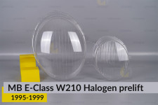 Скло фари Mercedes-Benz E-Class W210 Halogen (1995-1999) дорест праве