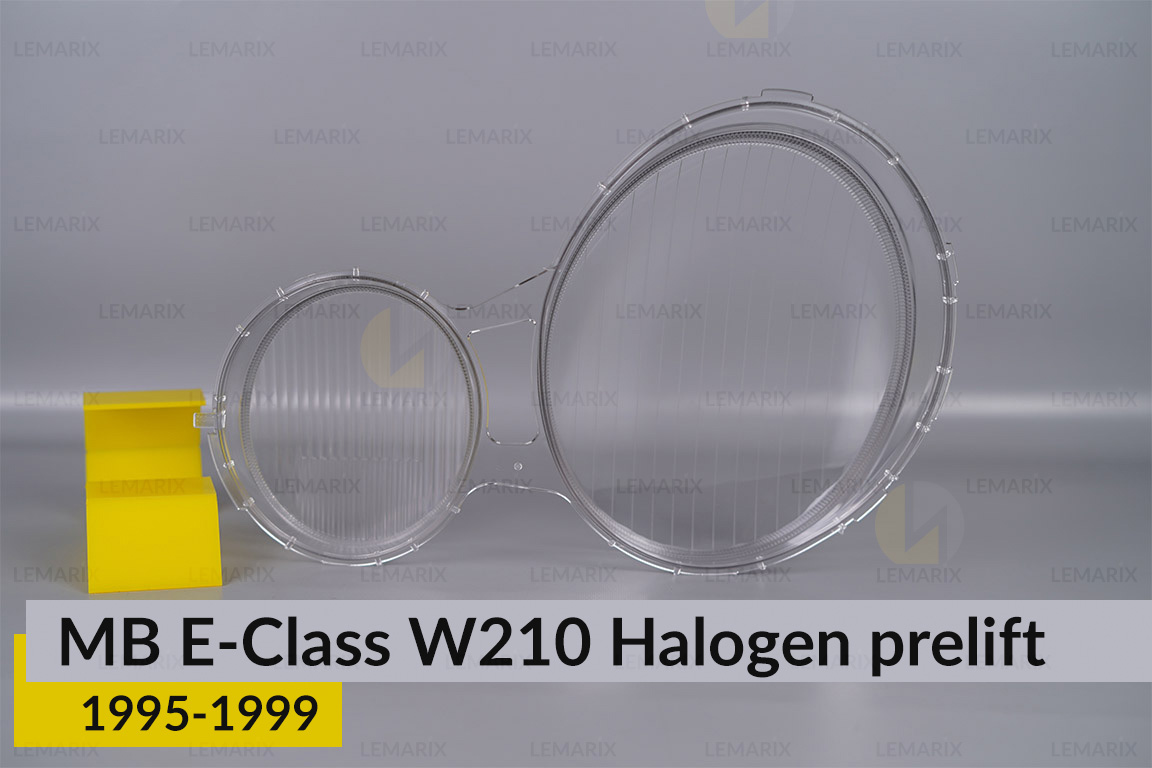 Скло фари Mercedes-Benz E-Class W210 Halogen (1995-1999) дорест праве
