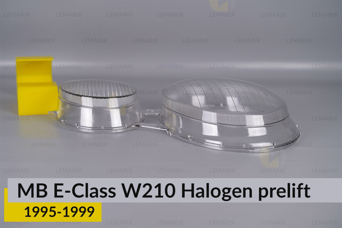 Скло фари Mercedes-Benz E-Class W210 Halogen (1995-1999) дорест праве