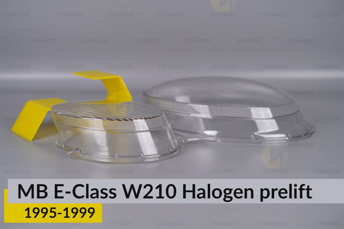 Скло фари Mercedes-Benz E-Class W210 Halogen (1995-1999) дорест праве