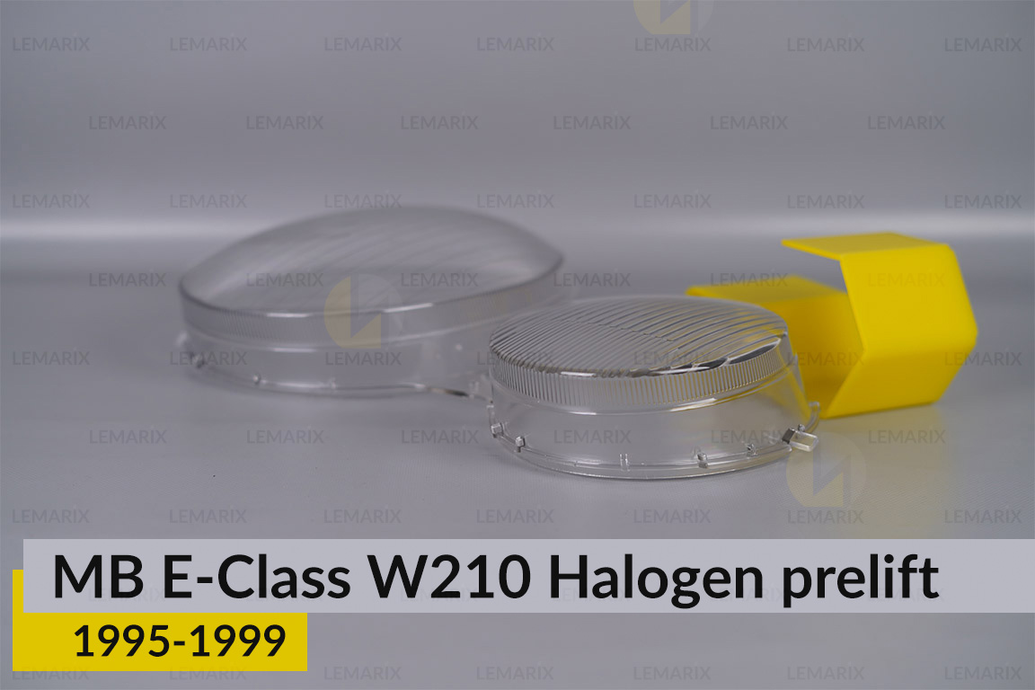 Скло фари Mercedes-Benz E-Class W210 Halogen (1995-1999) дорест праве