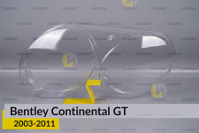 Стекло фары Bentley Continental GT (2003-2011) левое