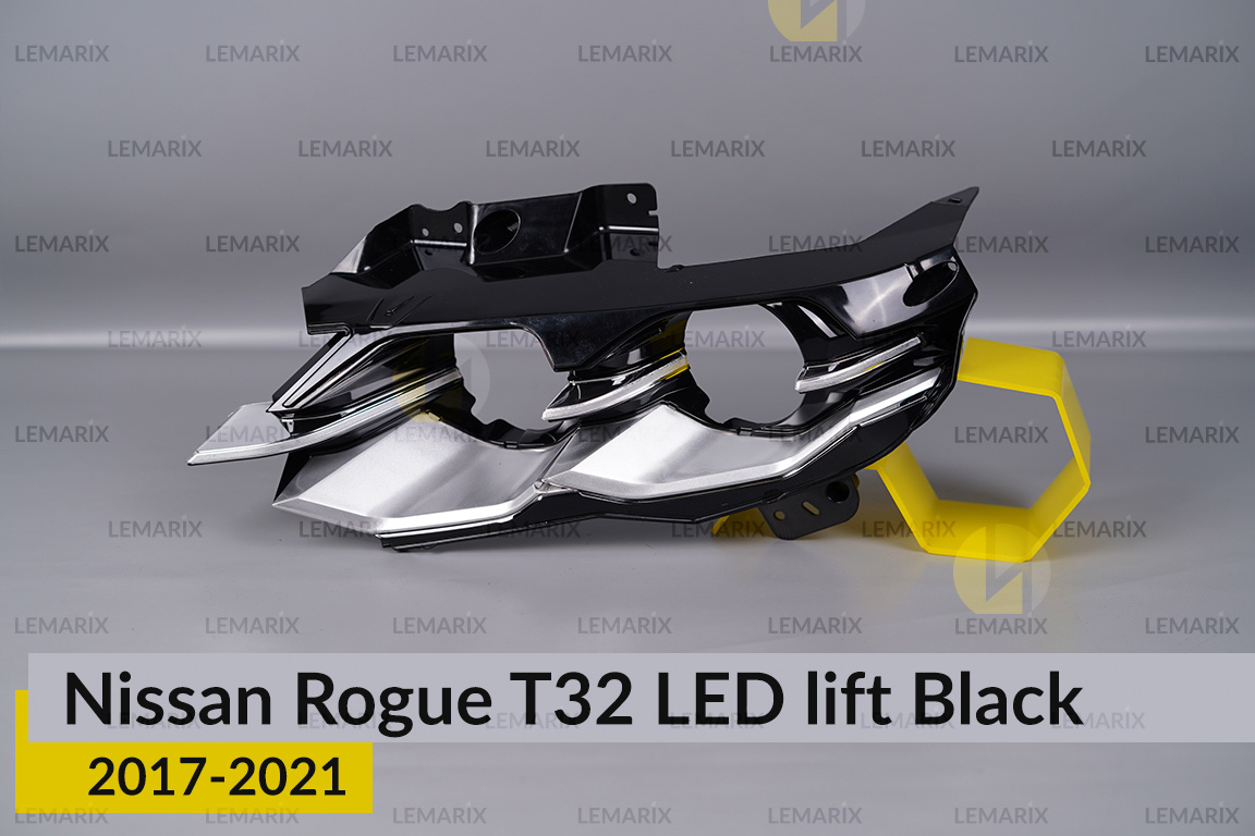 Декоративна маска внутрішня Nissan Rogue T32 LED Black (2017-2021) рест ліва