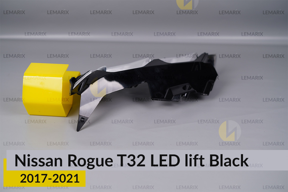 Декоративна маска внутрішня Nissan Rogue T32 LED Black (2017-2021) рест ліва