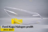 Скло фари Ford Kuga Halogen (2011-2017) дорест праве