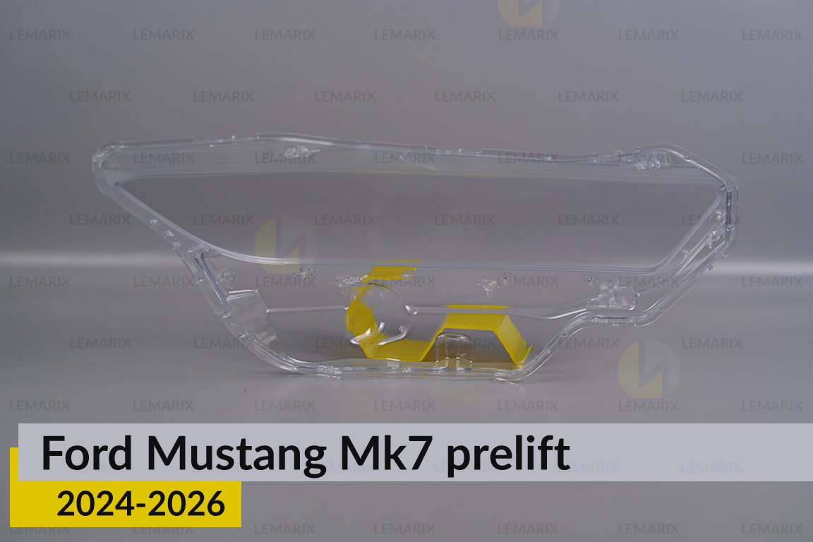 Скло фари Ford Mustang Mk7 (2024-2026) дорест ліве