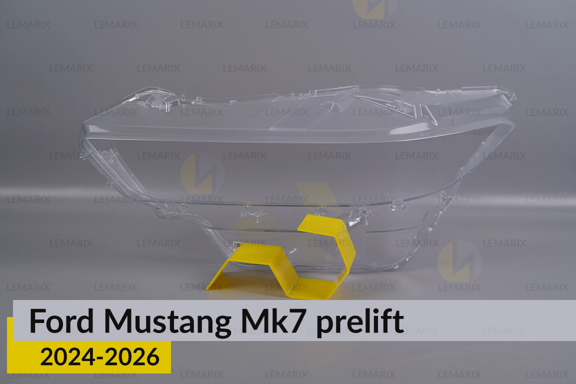 Скло фари Ford Mustang Mk7 (2024-2026) дорест ліве