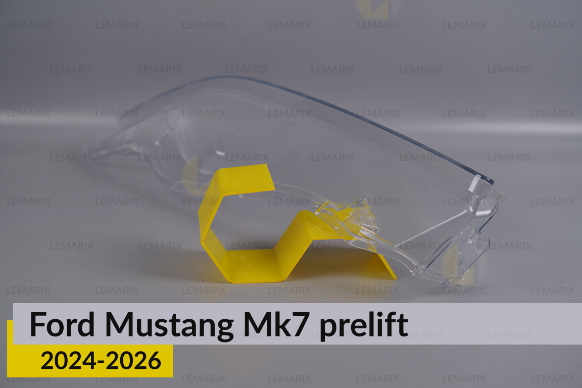 Скло фари Ford Mustang Mk7 (2024-2026) дорест ліве