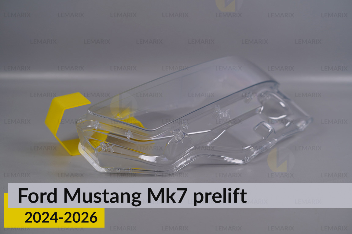 Скло фари Ford Mustang Mk7 (2024-2026) дорест ліве