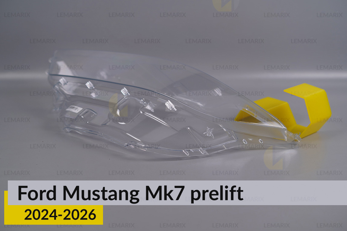 Скло фари Ford Mustang Mk7 (2024-2026) дорест ліве
