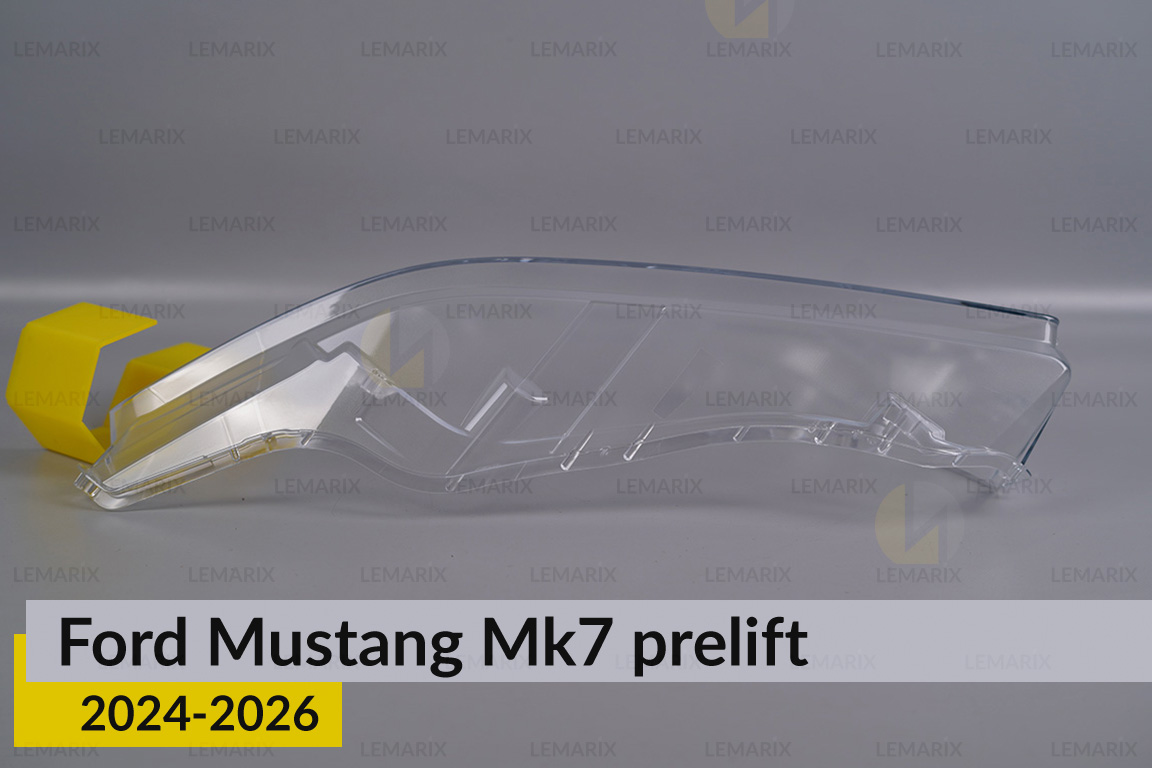 Скло фари Ford Mustang Mk7 (2024-2026) дорест ліве