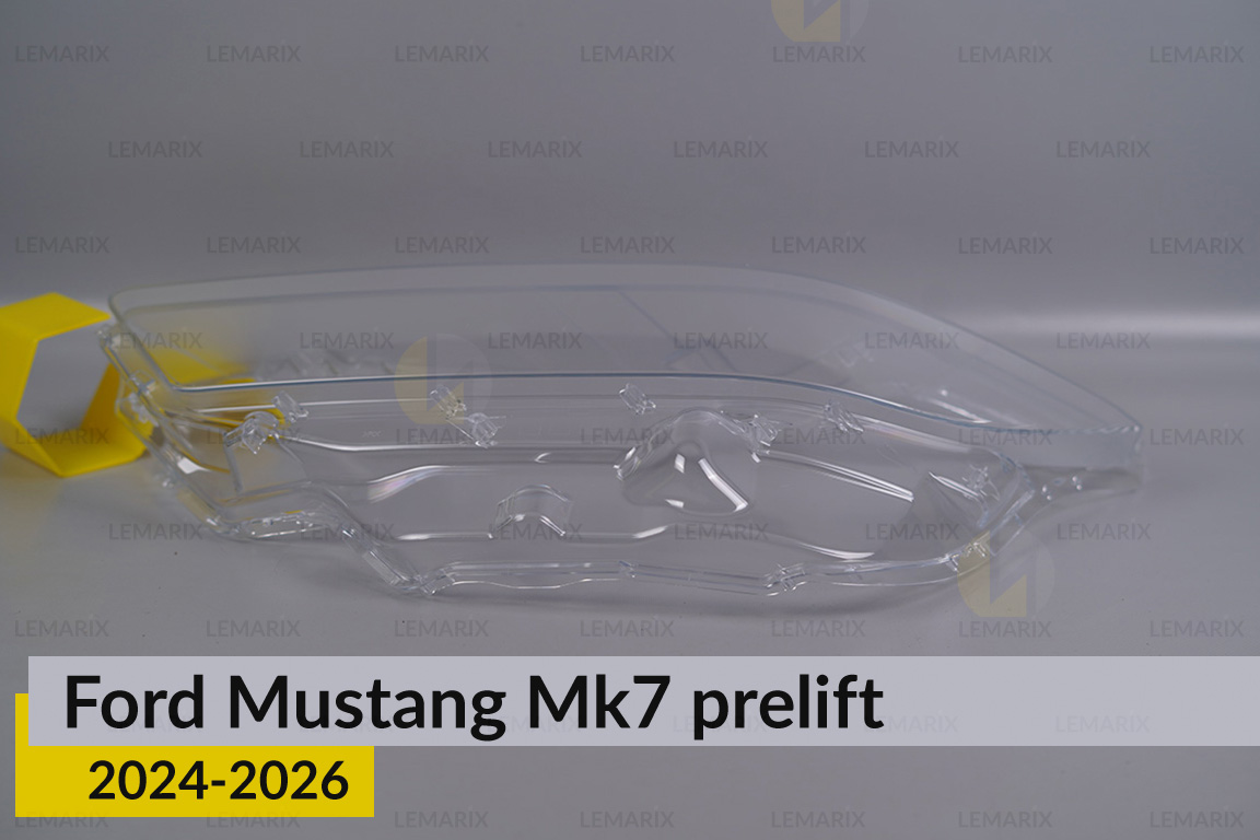 Скло фари Ford Mustang Mk7 (2024-2026) дорест ліве