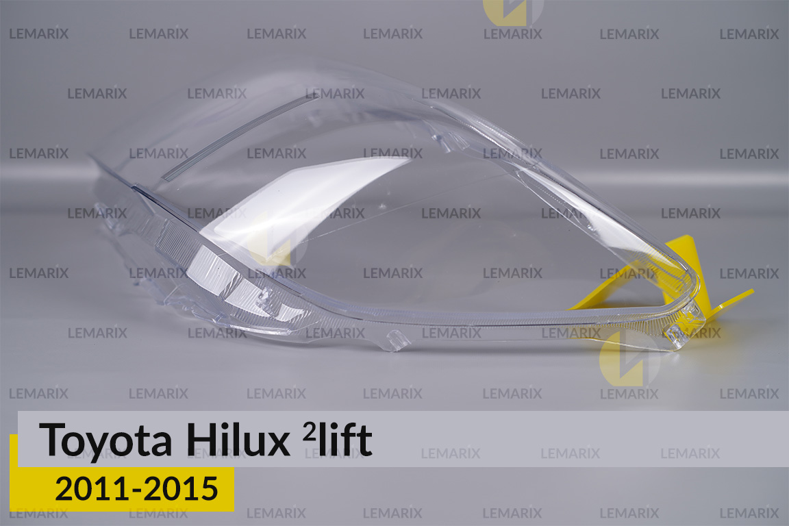 Скло фари Toyota Hilux (2011-2015) 2 рест ліве