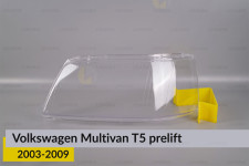 Стекло фары VW Volkswagen Multivan T5 (2003-2009) дорест левое