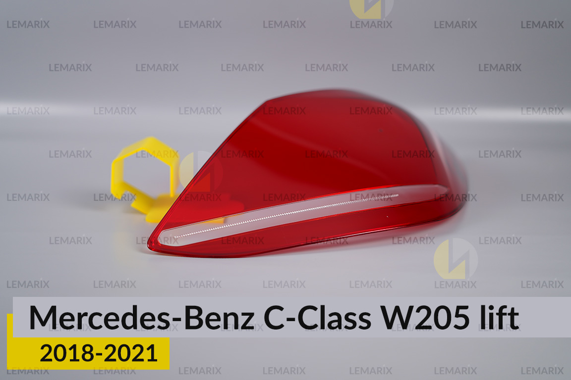 Скло заднього ліхтаря Mercedes-Benz C-Class W205 (2018-2021) рест праве