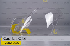 Стекло фары Cadillac CTS (2002-2007) левое