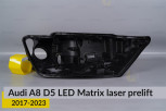 Корпус фари Audi A8 D5 LED Matrix Laser (2017-2023) дорест правий