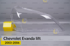 Стекло фары Chevrolet Evanda (2003-2006) рест правое