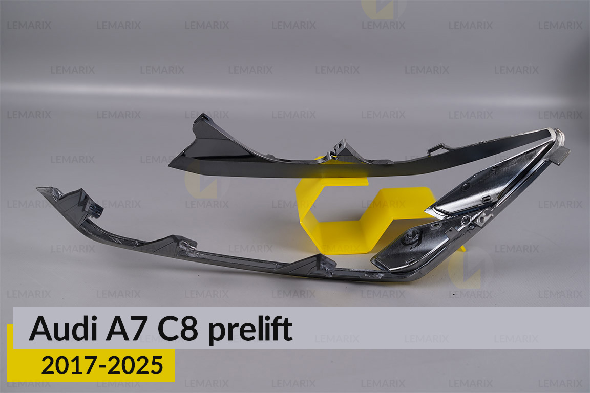 Хромована декоративна маска основна Audi A7 C8 (2017-2025) дорест права