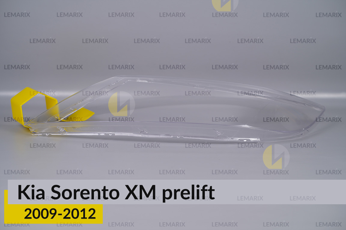 Скло фари KIA Sorento XM (2009-2012) дорест ліве