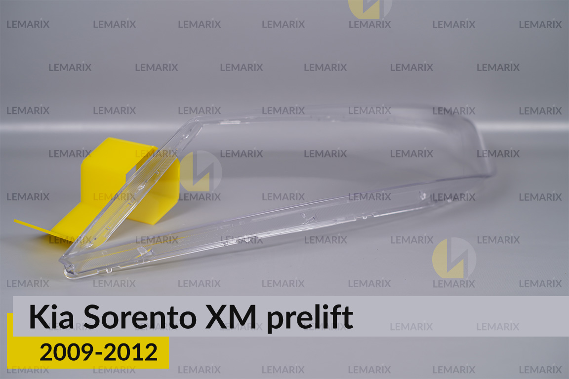 Скло фари KIA Sorento XM (2009-2012) дорест ліве