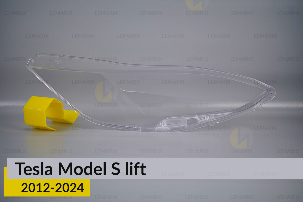 Скло фари Tesla Model S (2016-2024) рест ліве