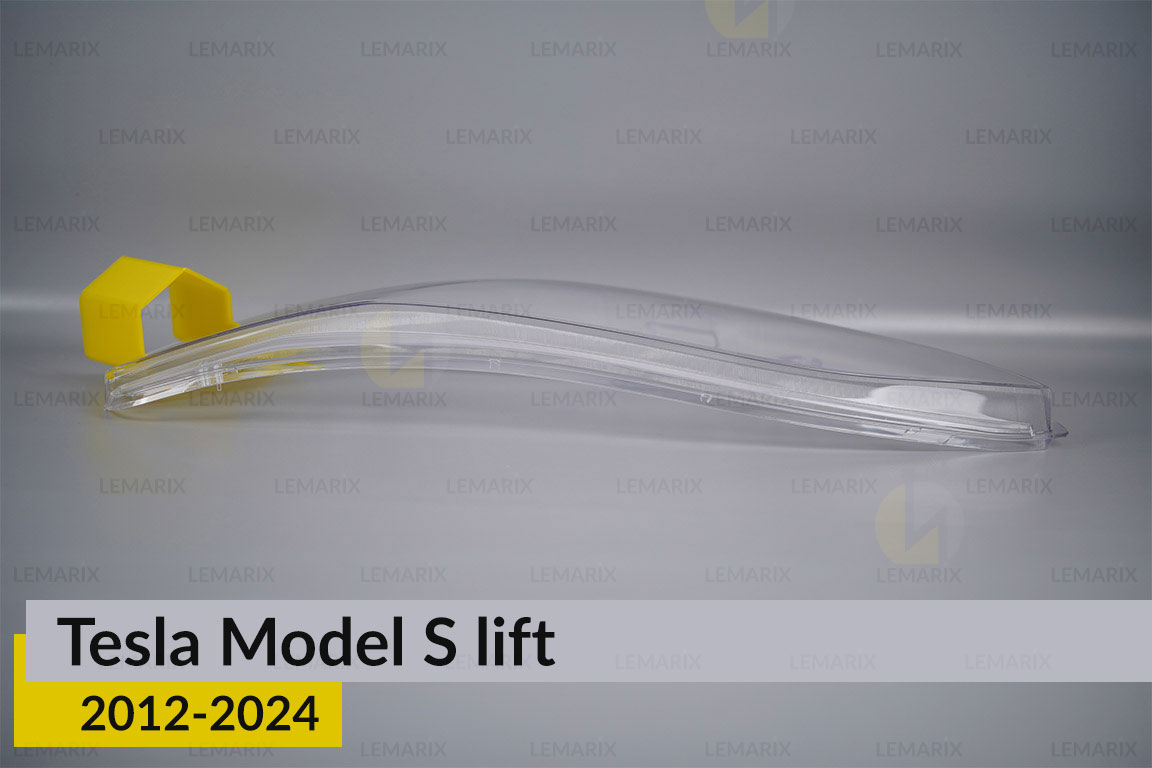 Скло фари Tesla Model S (2016-2024) рест ліве