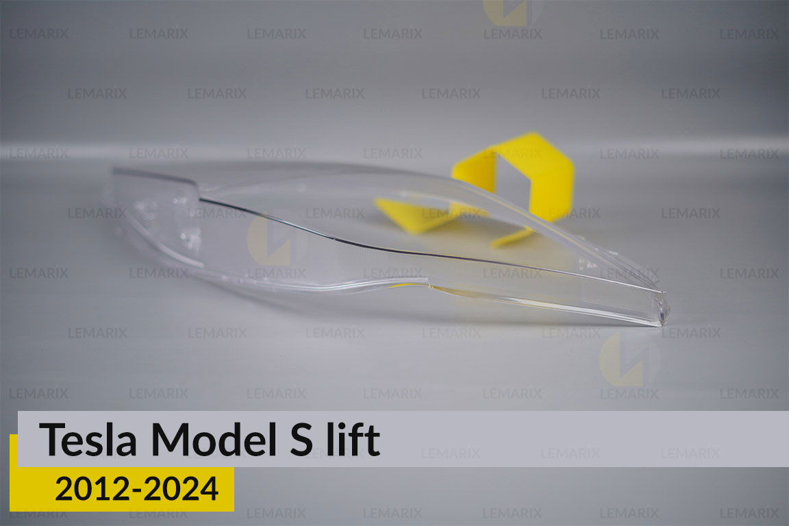 Скло фари Tesla Model S (2016-2024) рест ліве
