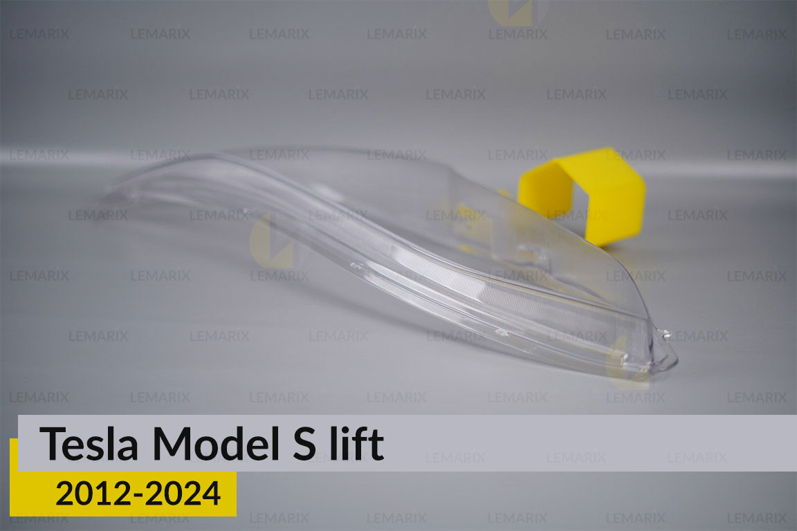 Скло фари Tesla Model S (2016-2024) рест ліве