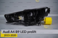 Корпус фари Audi A4 B9 LED (2015-2020) дорест лівий