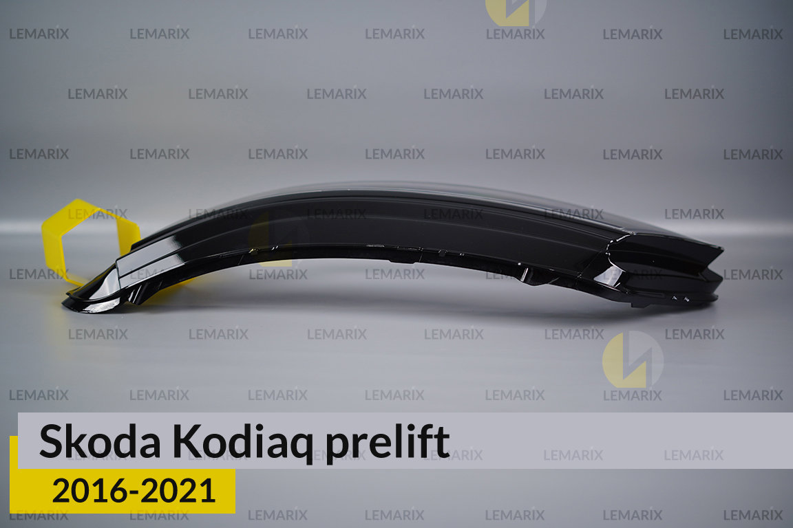 Скло фари Skoda Kodiaq LED (2016-2021) дорест ліве
