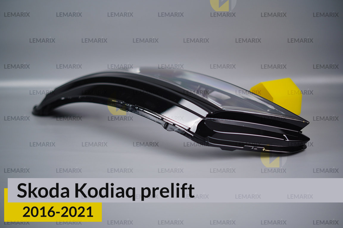 Скло фари Skoda Kodiaq LED (2016-2021) дорест ліве
