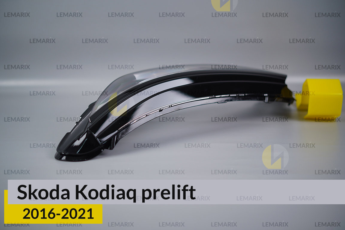 Скло фари Skoda Kodiaq LED (2016-2021) дорест ліве