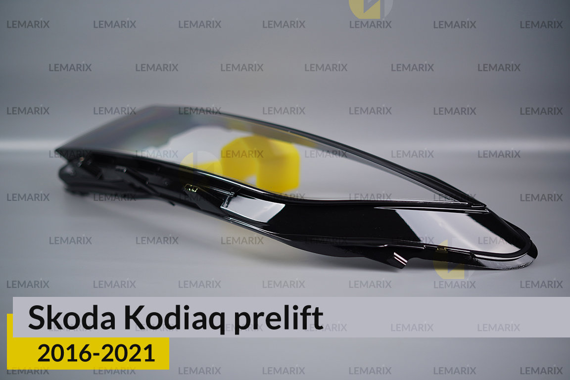 Скло фари Skoda Kodiaq LED (2016-2021) дорест ліве