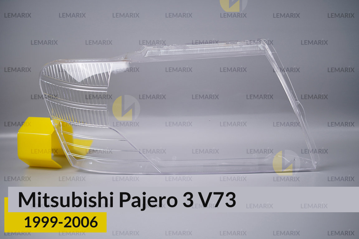 Скло фари Mitsubishi Pajero 3 V73 (1999-2006) праве