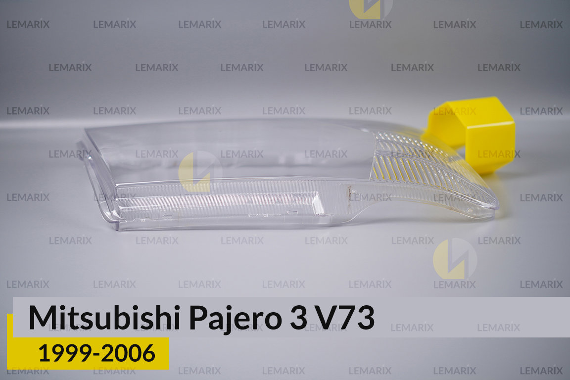 Скло фари Mitsubishi Pajero 3 V73 (1999-2006) праве