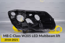 Корпус фары Mercedes-Benz C-Class W205 LED Multibeam (2018-2021) рест правый