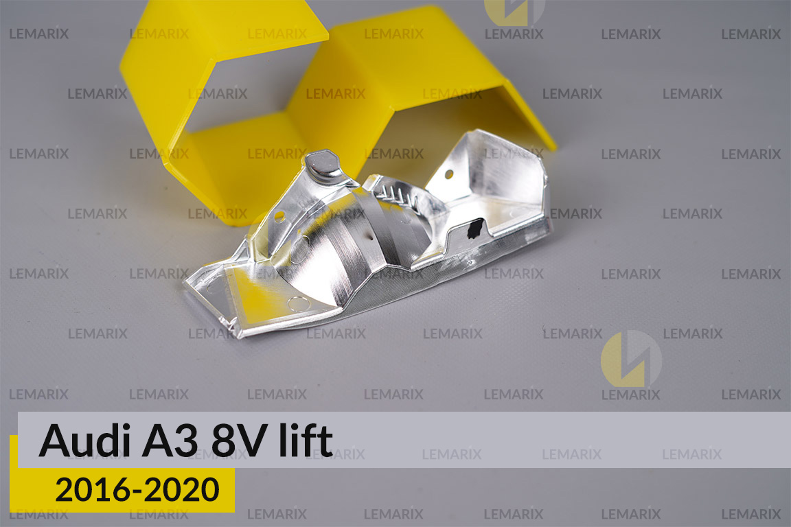 Хромований абажур нижній Audi A3 8V (2016-2020) рест лівий