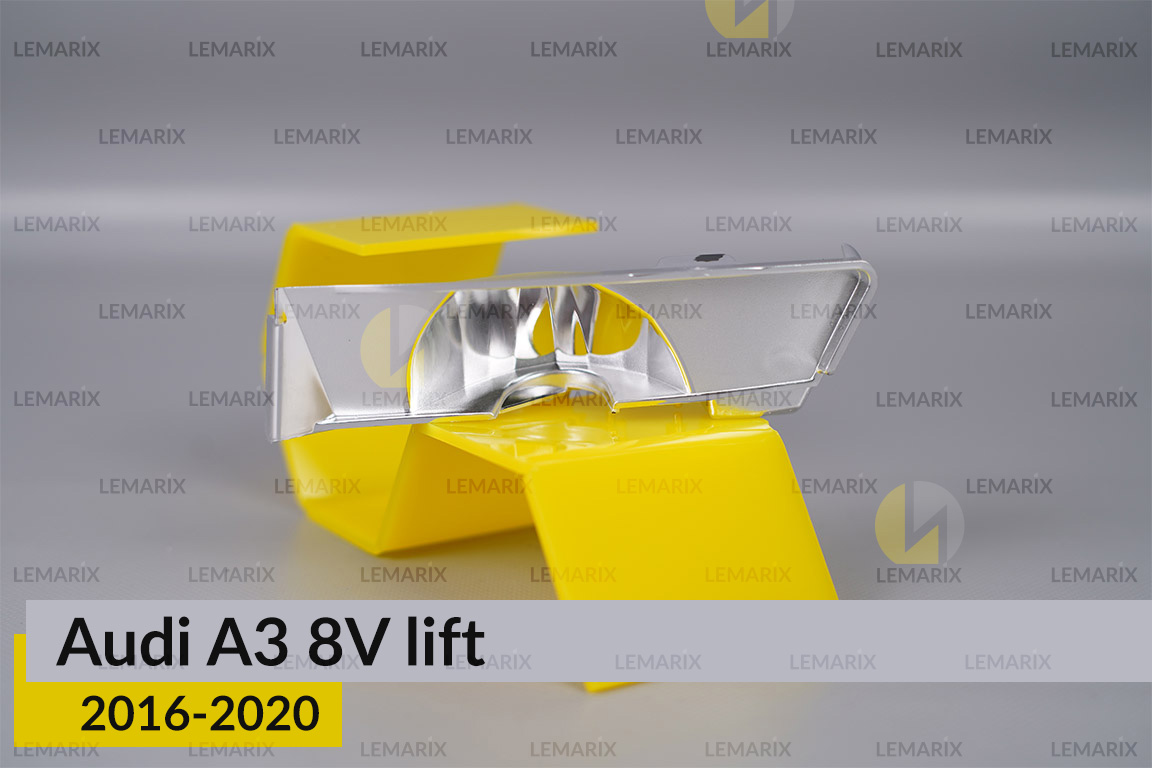 Хромований абажур нижній Audi A3 8V (2016-2020) рест лівий