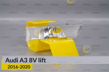 Хромований абажур нижній Audi A3 8V (2016-2020) рест лівий