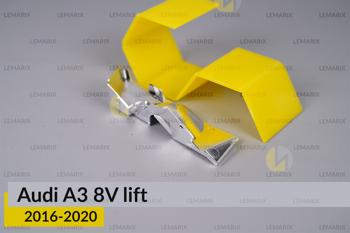 Хромований абажур нижній Audi A3 8V (2016-2020) рест лівий
