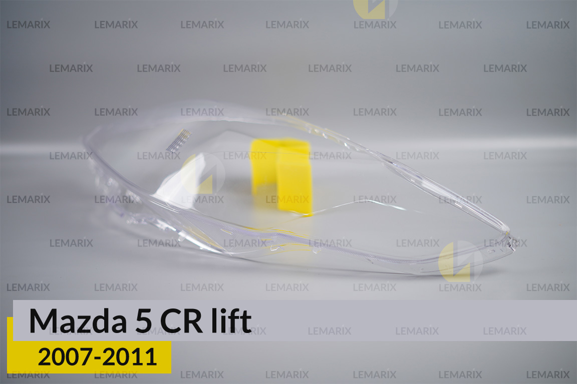 Скло фари Mazda 5 CR (2007-2011) рест ліве