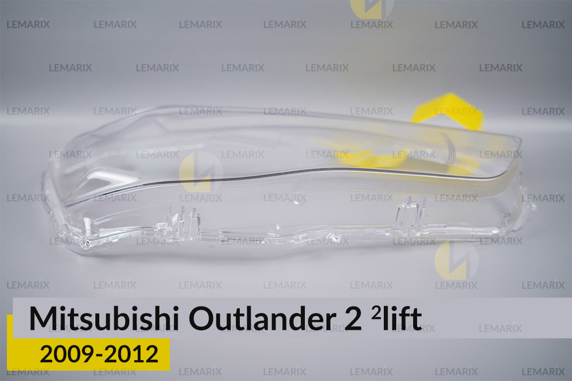 Скло фари Mitsubishi Outlander 2 (2009-2012) 2 рест праве