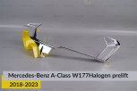 Хромована декоративна маска Mercedes-Benz A-Class W177 Halogen (2018-2023) дорест права