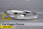 Декоративна маска Fiat Viaggio Chrome (2012-2017) права