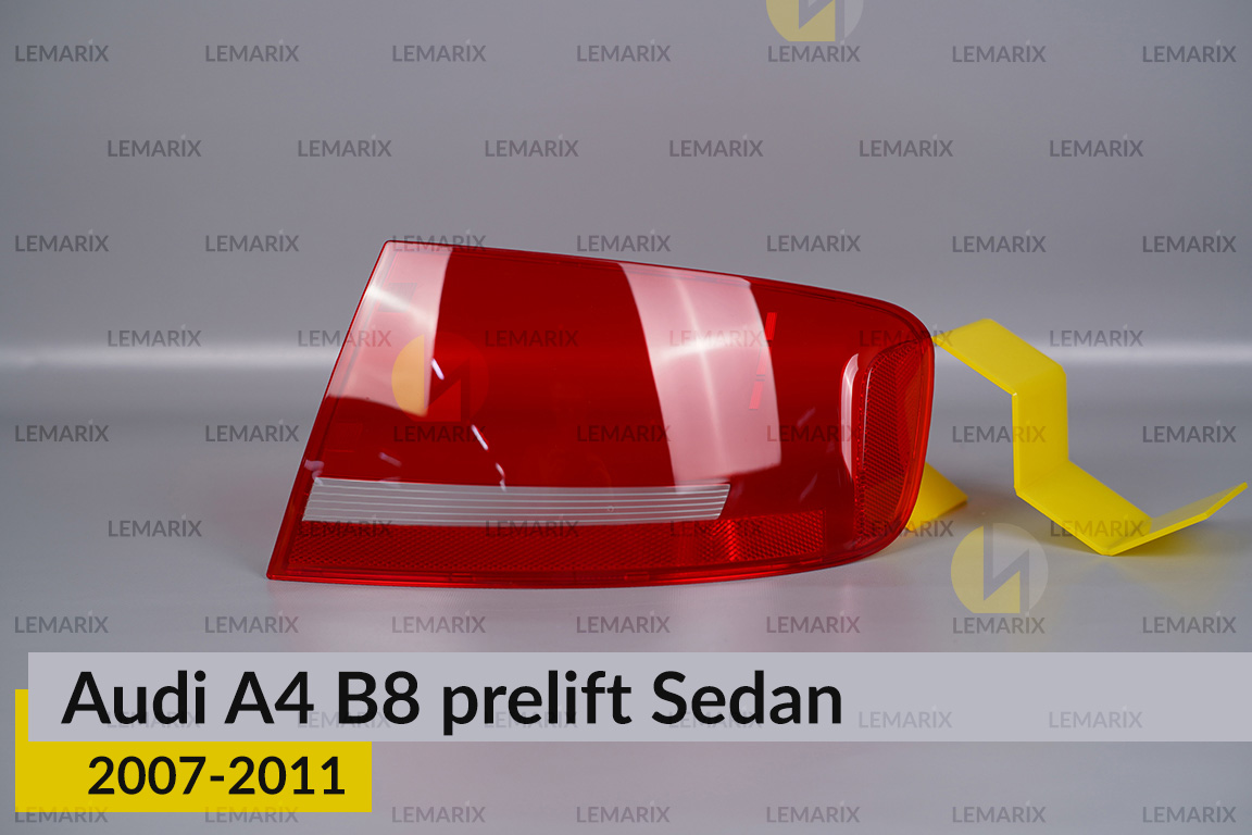 Скло заднього ліхтаря зовнішнє в крилі Audi A4 B8 Sedan (2007-2011) дорест праве