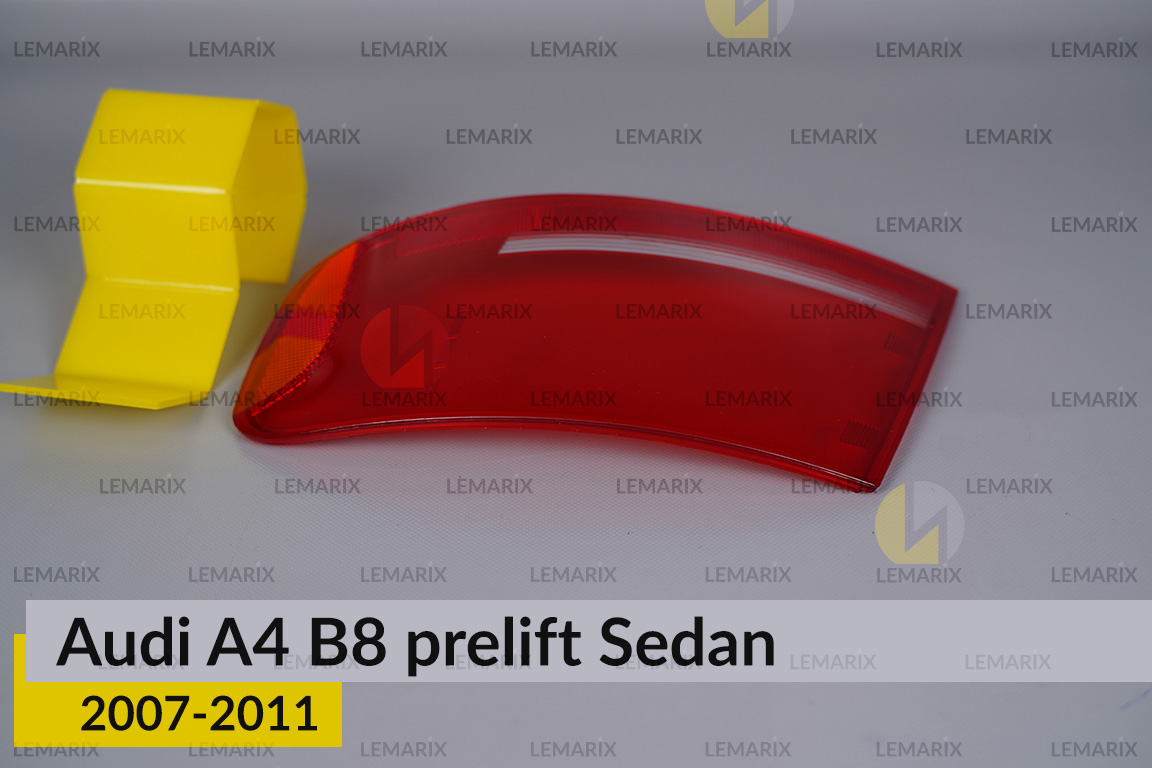 Скло заднього ліхтаря зовнішнє в крилі Audi A4 B8 Sedan (2007-2011) дорест праве